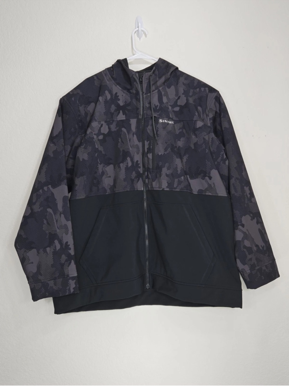 Simms Rogue Fleece Hoodie Camo Full Zip Fishing Outdoors Size 3XL Mens